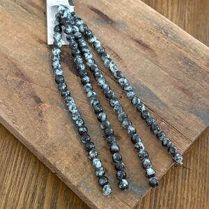 Black and Gray Glass beads
